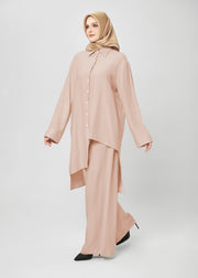 Oasis Fold Shirt - Blush Beige by Minnaba